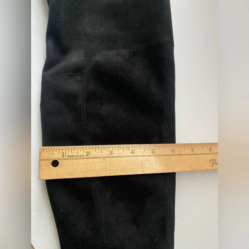 Nine West Blocky 02 black suede thigh high over the knee boots 8.5